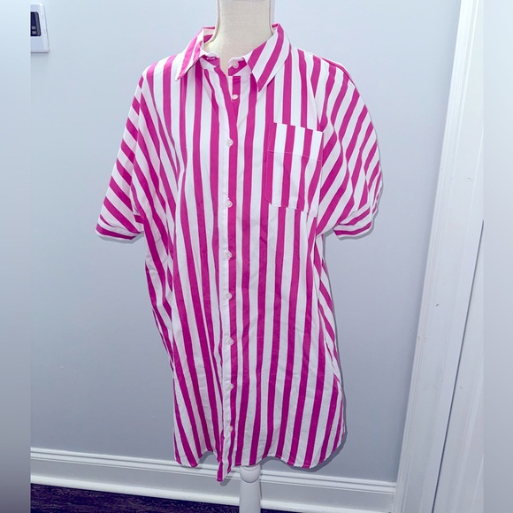 a new day Dresses & Skirts - Striped Shirt Dress